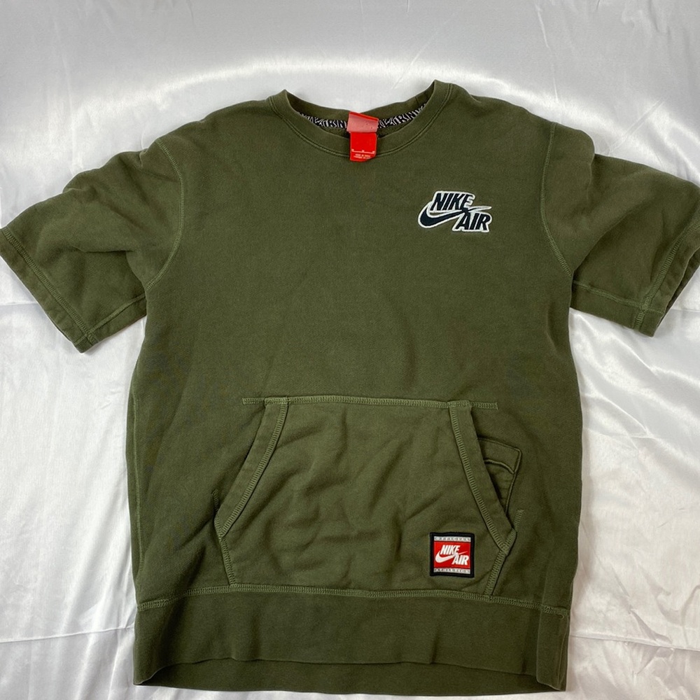 Nike Air Vintage Olive Green Retro T-Shirt Sweatshirt Medium Crewneck Pullover
